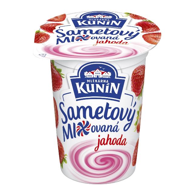 Kunín Sametový jogurt jahoda