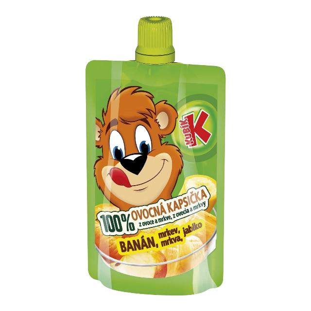 Kubík Ovocná kapsička banán a jablko