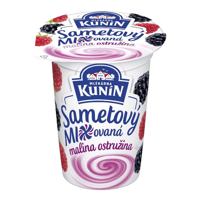 Kunín Sametový jogurt malina a ostružina