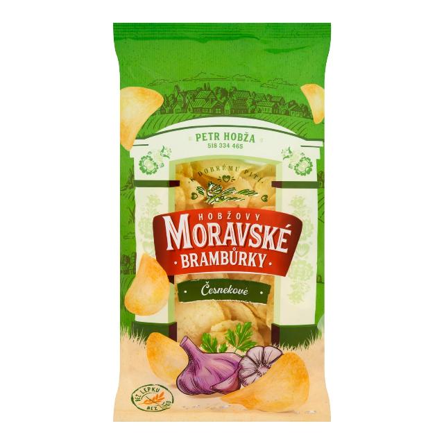 Moravské brambůrky česnekové
