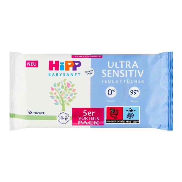 Hipp Babysanft Čisticí vlhčené ubrousky