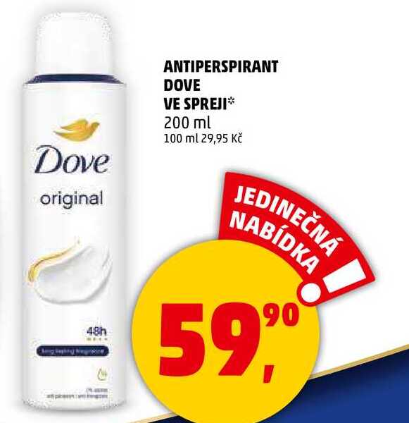 ANTIPERSPIRANT DOVE VE SPREJI, 200 ml  