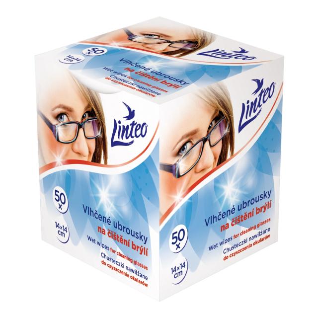 Linteo Vlhčené ubrousky na brýle