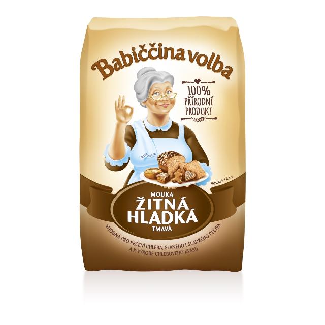 Babiččina volba Mouka hladká žitná tmavá