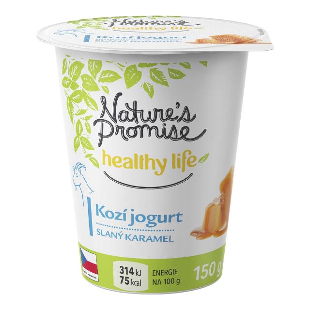Nature’s Promise Jogurt kozí slaný karamel
