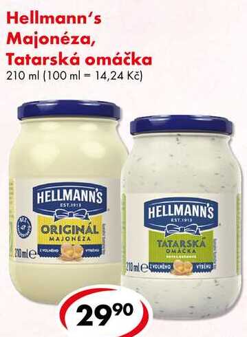 Hellmann's Majonéza, Tatarská omáčka, 210 ml  