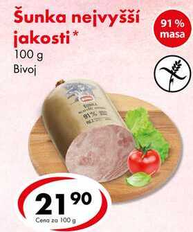 Šunka nejvyšší jakosti, 100 g