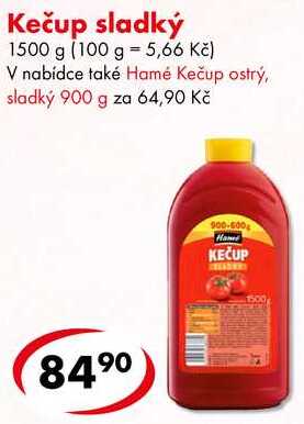 Kečup sladký, 1500 g 