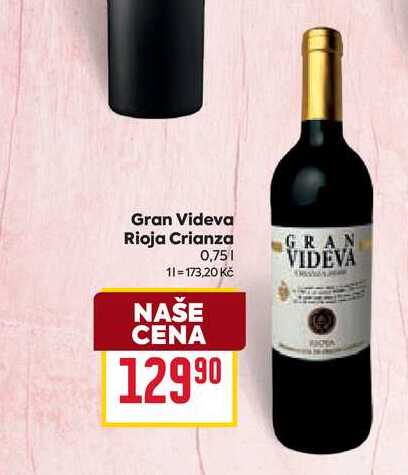 Gran Videva Rioja Crianza 0,75l