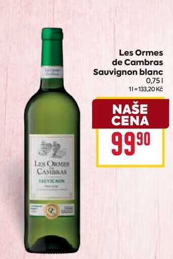 Les Ormes de Cambras Sauvignon blanc 0,75l