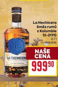 La Hechicera Směs rumů z Kolumbie 12-21YO 0,7l