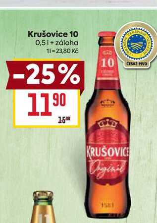Krušovice 10 0,5l