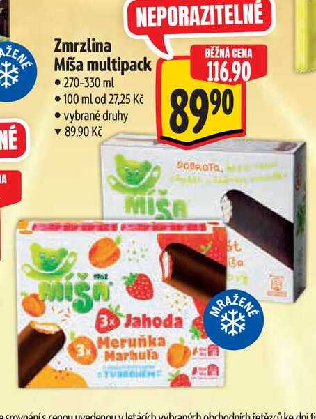  Zmrzlina Míša multipack  270-330 ml  
