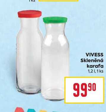 Skleněná karafa 1,2 1,1 ks