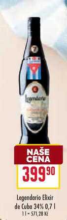 Legendario Elixir de Cuba 34% 0,7l
