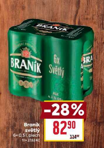 Braník světlý 6x0,51, plech