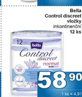Bella Control discreet vložky inkontinenčni 12 ks