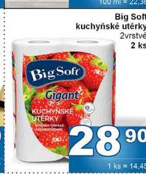 Big Sof kuchyňské utěrky 2vrstvé 2 ks 