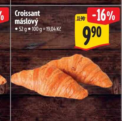 Croissant máslový 52 g 