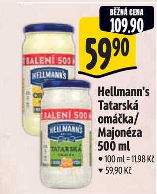   Hellmann's Tatarská omáčka/Majonéza 500 ml 