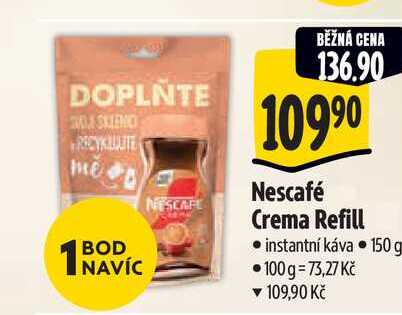   Nescafé Crema Refill instantní káva 150 g 