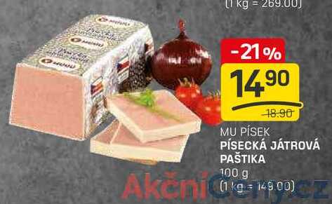 PÍSECKÁ JÁTROVÁ PAŠTIKA 100 g 