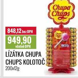 LÍZÁTKA CHUPA CHUPS KOLOTOČ 200x12g