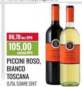 PICCINI ROSO, BIANCO TOSCANA 0,75l