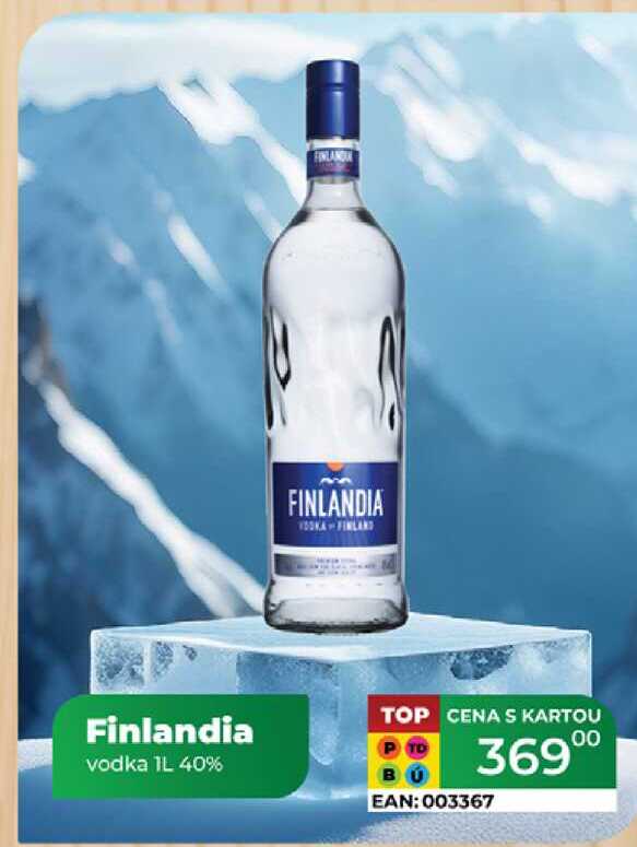 Finlandia vodka 1L 40%  v akci