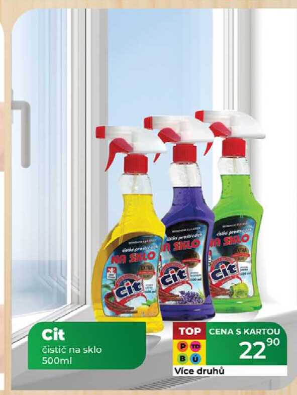 Cit čistič na sklo 500ml