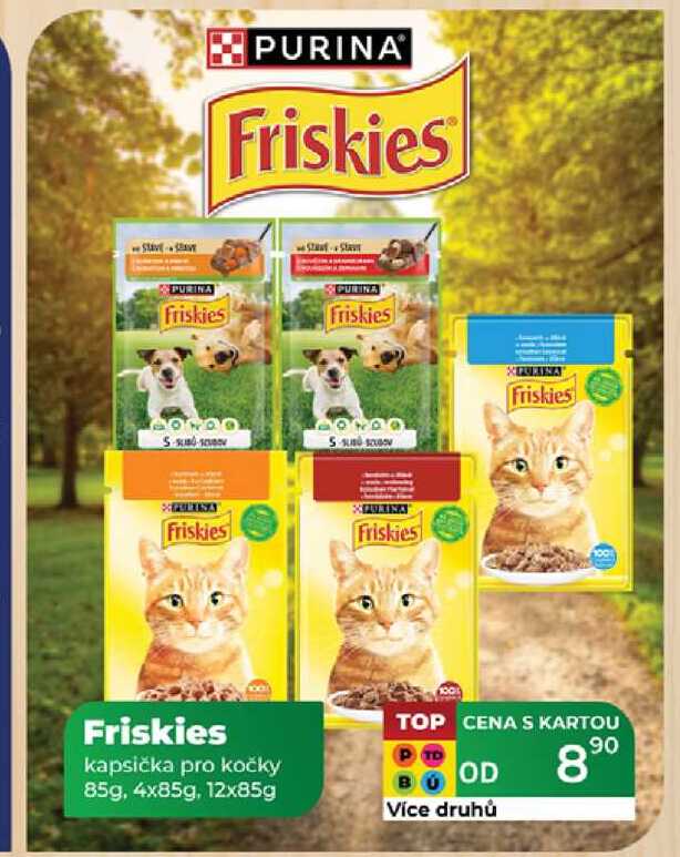 Friskies kapsička pro kočky 85g, 4x85g, 12x85g 