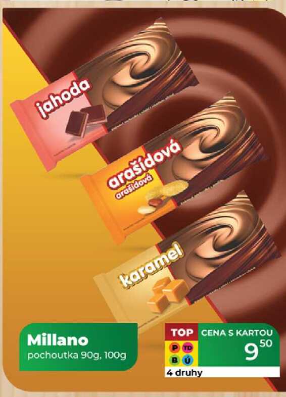 Millano pochoutka 90g,100g  