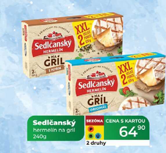 Sedlčanský hermelín na gril 240g  