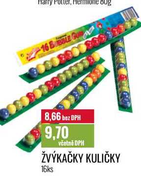 ŽVÝKAČKY KULIČKY 16ks 