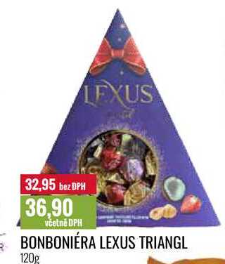 BONBONIÉRA LEXUS TRIANGL 120g 