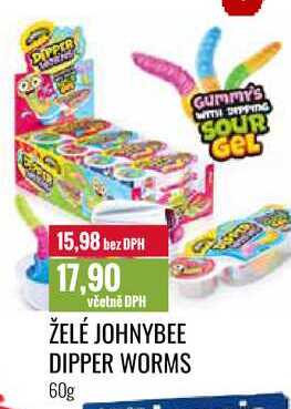 ŽELÉ JOHNYBEE DIPPER WORMS 60g