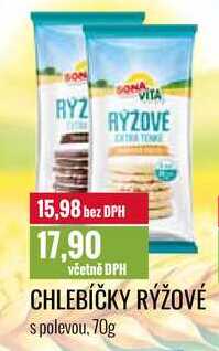 CHLEBÍČKY RÝŽOVÉ 70g 