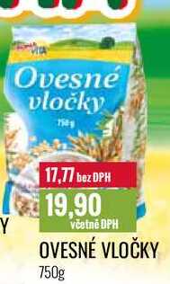 OVESNÉ VLOČKY 750g 