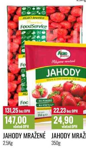 JAHODY MRAŽENÉ 2,5Kg 