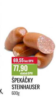 ŠPEKÁČKY STEINHAUSER 600g 
