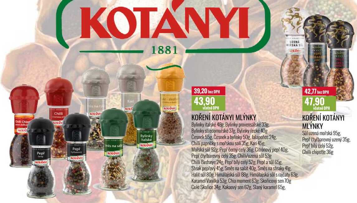 KOŘENÍ KOTÁNYI MLÝNKY 