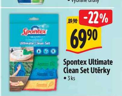   Spontex Ultimate Clean Set Utěrky 3ks 