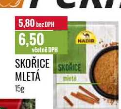 SKOŘICE MLETÁ 15g