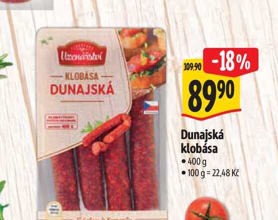   Dunajská klobása 400 g 