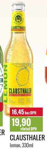 CLAUSTHALER lemon, 330ml