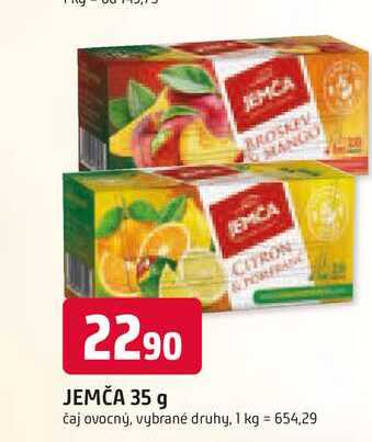 Jemča čaj ovocný s příchutí, různé druhy 35g