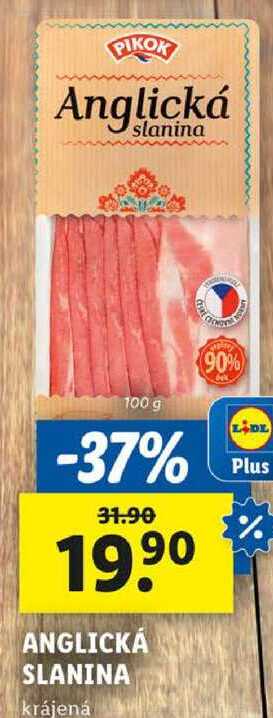 ANGLICKÁ SLANINA, 100 g