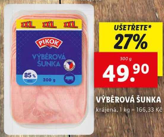 VÝBĚROVÁ ŠUNKA, 300 g