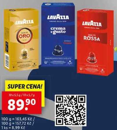 Lavazza, 10x 5,5 g/10x 5,7 g
