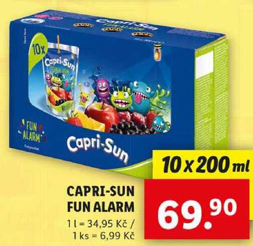 CAPRI-SUN FUN ALARM, 10x 200 ml